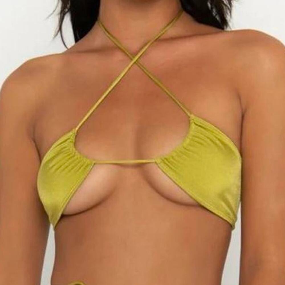 sommer swim naomi green strapless bikini set - Picture 5 of 11